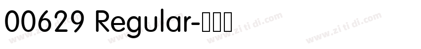 00629 Regular字体转换 00629 Regular字体转换